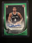 DYLAN HARPER Rookie 2025-26 Bowman Basketball Green Auto /99 Spurs RC #RVA-DH
