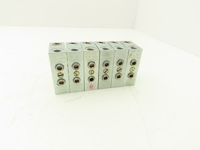 DropsA SX1-25 Modular Lubricator Divider Valve Block 1/8'' BSP Lot of 6