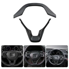 Steering Wheel Cover Trim Accessories Carbon Fiber Look for Honda Accord 2018-22