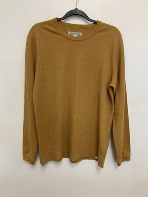 Outerknown Men M Hightide Terry Sweatshirt Crewneck Organic Cotton Blend Yellow