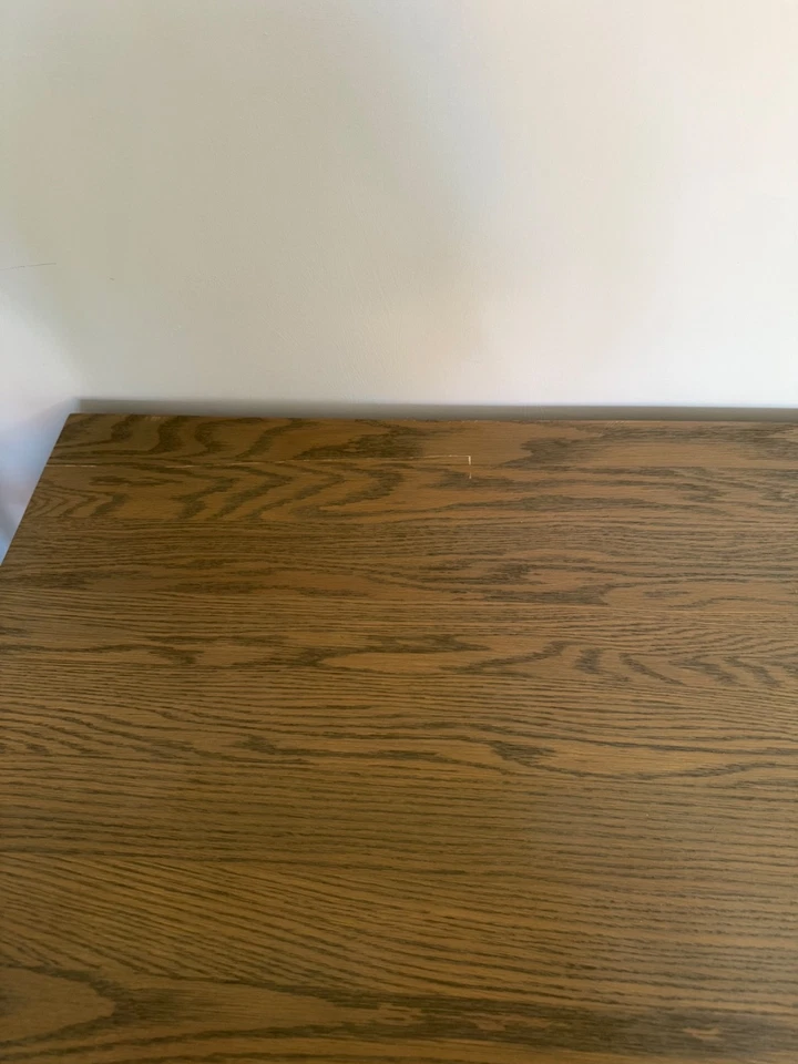 Cotswold company smoked oak dressing table with drawer, good condition - Image 2 of 3