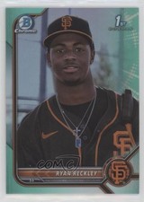 2022 Bowman Chrome Prospects Aqua Refractor 64/125 Ryan Reckley #BCP-163 0c6