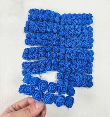 144pcs Mini Artificial Rose Flower Heads and Soft Stem,25mm PE Tiny Rose add ...