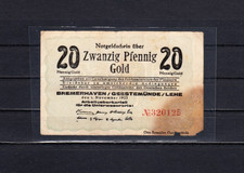Bremerhaven, Geestem&uuml;nde, Lehe/Arbeitgeberkartell, 20 Goldpfennig v. 1.11.1923