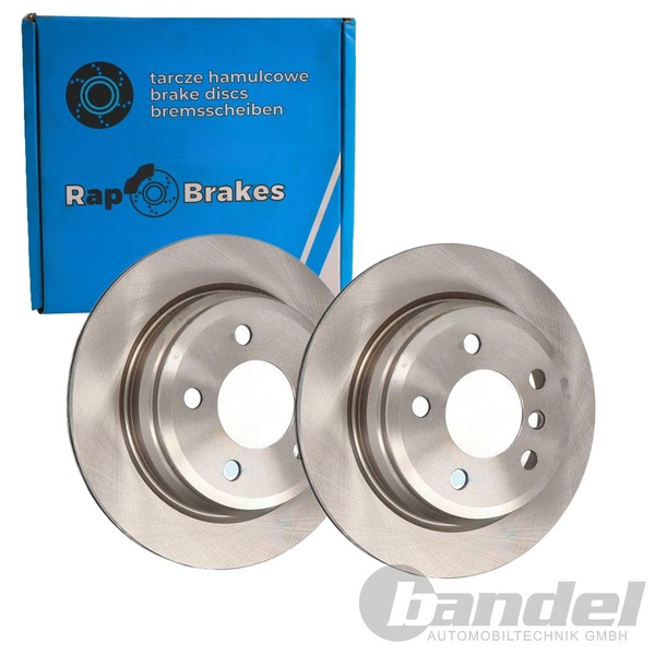 2X RAP Brakes Bremsscheiben Ø300Mm BelÜFtet Hinten Passend FüR BMW 3 4 | R-D0057-image
