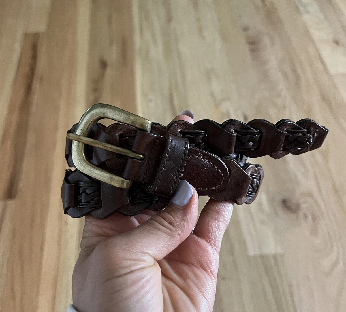 Vintage Hedy Shepard 80\'s Leather and Shell Belt Brown 1980s Vintage Belts for sale | eBay main image 3