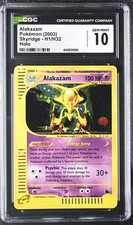 2003 POKEMON SKYRIDGE #H1/H32 ALAKAZAM-HOLO CGC 10 Gem Mint With SWIRL! Vintage on eBay