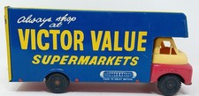 Wells Brimtoy tin-plate toy Victor Value Supermarkets promotional lorry