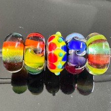 Set of 5 Trollbeads Rainbow Glass Kit