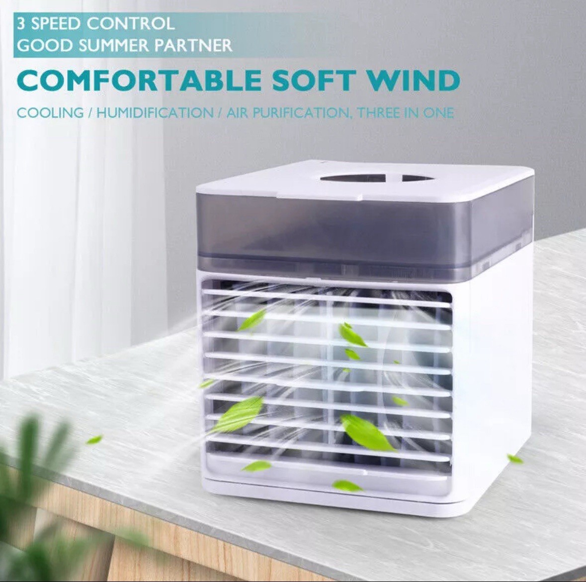 Mini Portable AC Air Conditioner  Personal Cooling Fan Humidifier Purifier