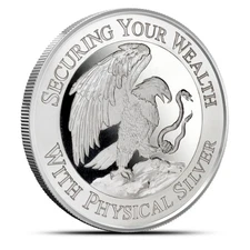 1 oz SilverCrest Eagle and Snake Silver Round (New)