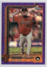 2025 Topps Chrome Logofractor Edition Purple Refractor /250 Logan Webb #296 1l8l