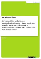 MaríA GóMez Mesas | AproximacióN A Las Funciones Metaficcionales De Autor Y...