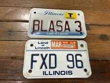Vtg FXD 96 and BLASA 3 Motorcycle License Plate Lot Harley Davidson Super Glide
