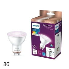 New, Phillips, 1 Pack, Smart Wi-Fi LED 50-Watt Light Bulb, Color, Dimmable 