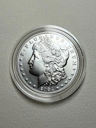 2024-P Morgan Silver Dollar BU – Sharp Strike, Brilliant Luster, OGP Box & COA
