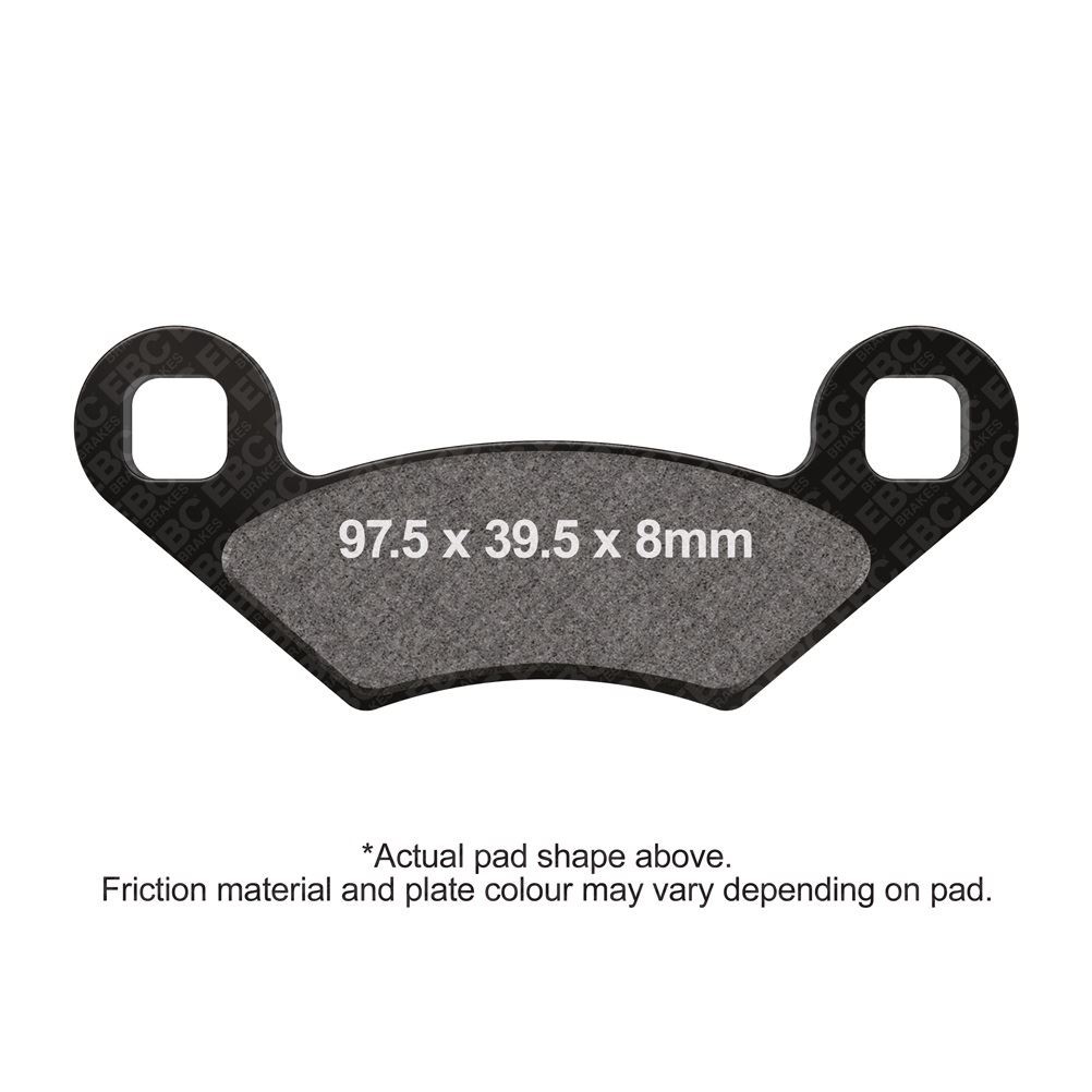 EBC Motorcycle TT Brake Pads Rear Left for Polaris Outlaw 525 IRS 2008 - 2011