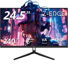 24.5 Gaming Monitor 240Hz, Z-Edge UG25F FHD 1920x1080 Computer Monitor, 1ms Fram