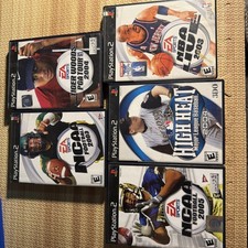 Madden NBA Live High Heat Baseball sealed PS2 sports games Lot Of 5