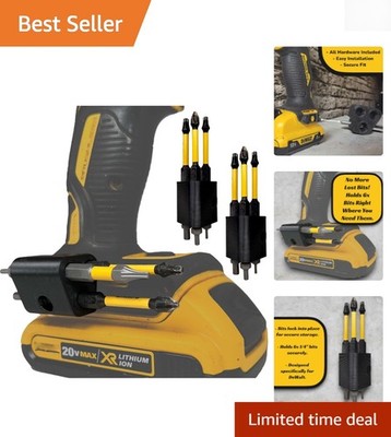 Durable DeWalt Drill Bit Holder - Effortless Bit Access with 6 Magnetic Bits