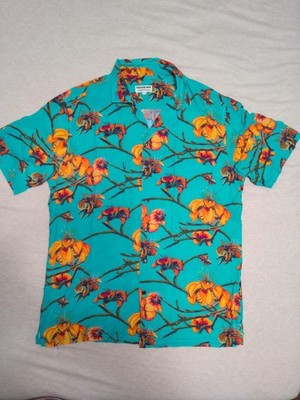 Paradise Now Floral Aloha Shirt Men s L | Maui Hawaii Tropical Print EUC