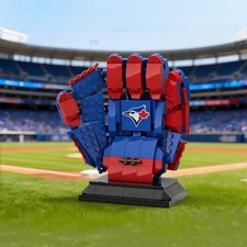 MLB Baseball Glove Building Blocks Model, Sports Collectible Desk Decor Gift