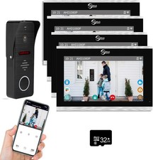 TUYA Smart Home 10" WiFi Video Intercom: Touchscreen Door Phone Kit with Monitor