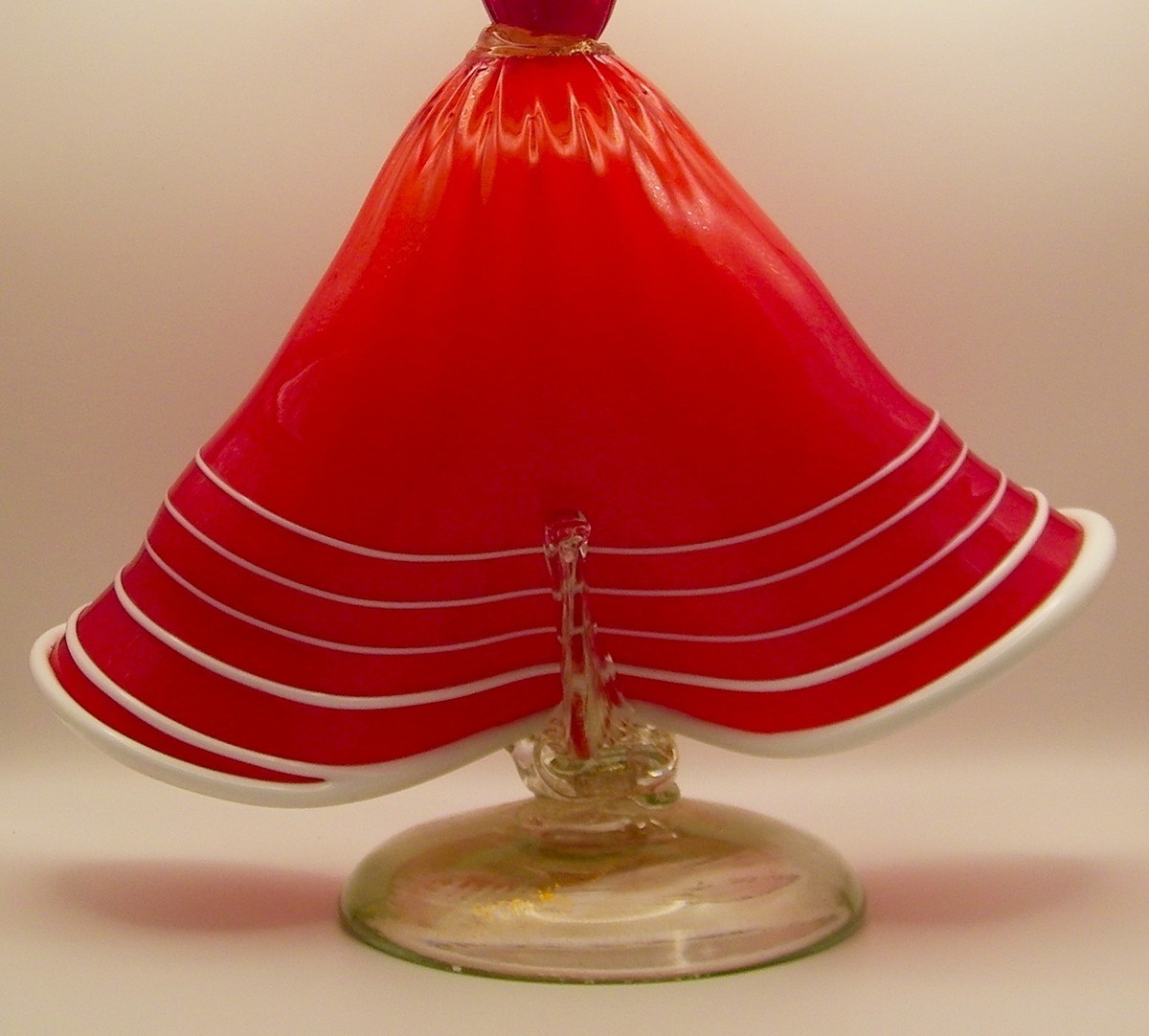 Murano Vintage Art Glass Dancing Lady Flamenco Figurine