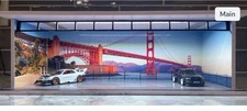 Golden Gate San Fran Theme Garage Theme 1:64 Model Garage Diorama LED Lighting!