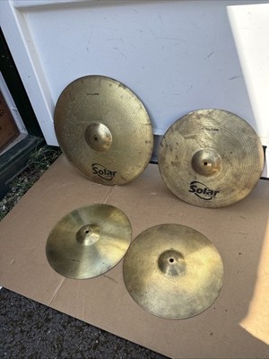 Sabian Solar Becken Set 20  Ride, 16  Crash 14  Hi Hats Hat. Versandkostenfrei