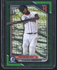Vladimir Asencio 2024 Bowman 1st Chrome Green Mojo Refractor Red Sox #/99