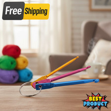 3Pcs Aluminium Crochet Hooks Set Soft Grip Short Knitting Needles Craft Tool UK