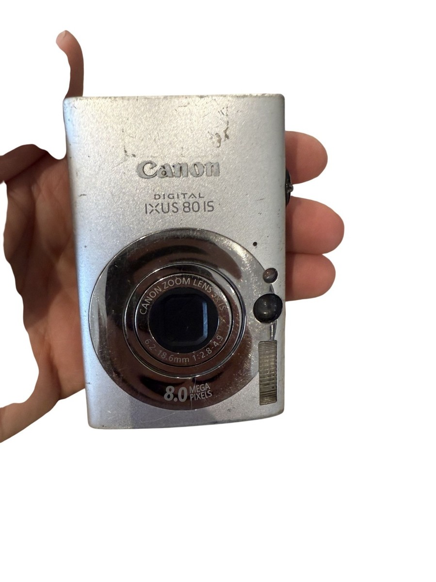 Canon Digital IXUS 80 IS Silver 8.0MP Compact Camera With 3x