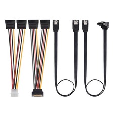 SATA Data Power Cable Kit Straight 90 Degree Molex