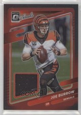 2021 Panini Donruss Optic Donruss Threads Red Prizm Joe Burrow #TH-10 2k3