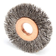 WEILER 96306 Crimped Wire Wheel Brush,Arbor,1-1/2 In. 2FZ25