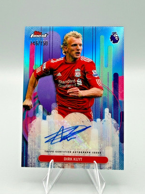 2025-26 Topps Finest Premier League Dirk Kuyt Auto Sky Blue Refractor /150 FA-DK