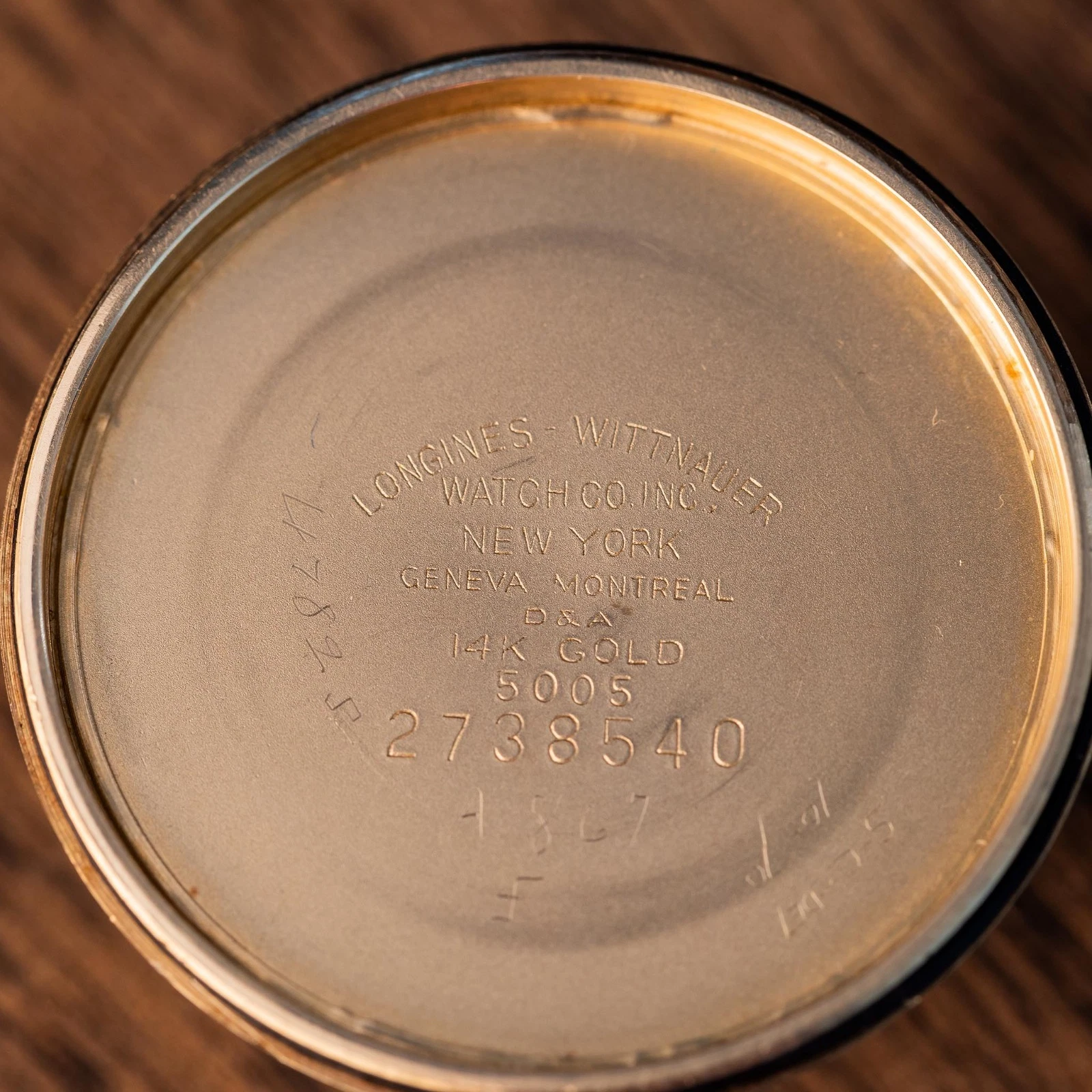 Vintage Longines Grand Prize 14K Solid Gold Automatic Watch Cal 340 Box & Papers - product detail image 9