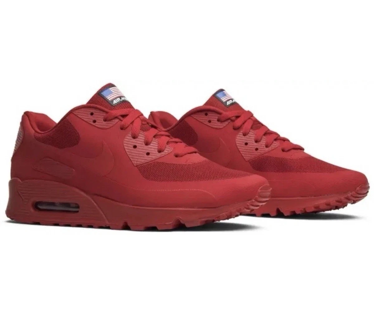 Nike Air Max 90 Hyperfuse Independence Day Solar Red Pink 454446-600 Mens US 9.5 Nike Air Max 90 Hyperfuse  main image 4