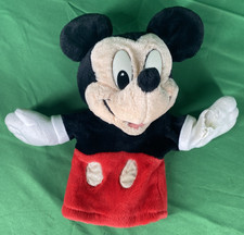 Disney Mattel Vintage Mickey Mouse Plush Stuffed Hand Puppet TORN
