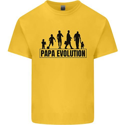 Papá Evolución Día Del Padre Algodón Hombre Camiseta Top - Imagen 11 de 26