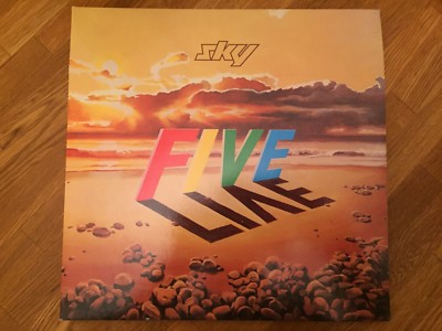  1983 ORIGINAL Five Live by Sky  Double  Vinyl LP   S 302169 A