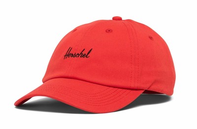 Herschel Sylas Kids Cap Cap Accessoire Fiery Red / Black Rot Schwarz Neu