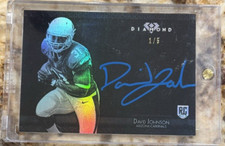 2015 David Johnson Topps Diamond RC Auto RARE Indigo Blue Autograph SP #D 1/5