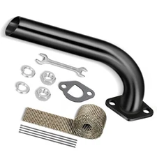 Exhaust Pipe Header Motorcycle Exhaust Pipe Kit for Mini Bike Go Kart