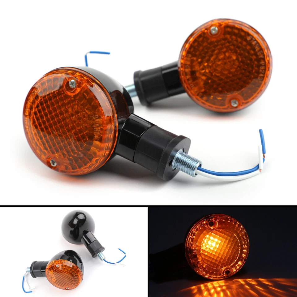 Turn Signal Bullet Lights Motorcycle For Kawasaki Vulcan 900 Yamaha V Star H0 H0 Foto 2 de 4