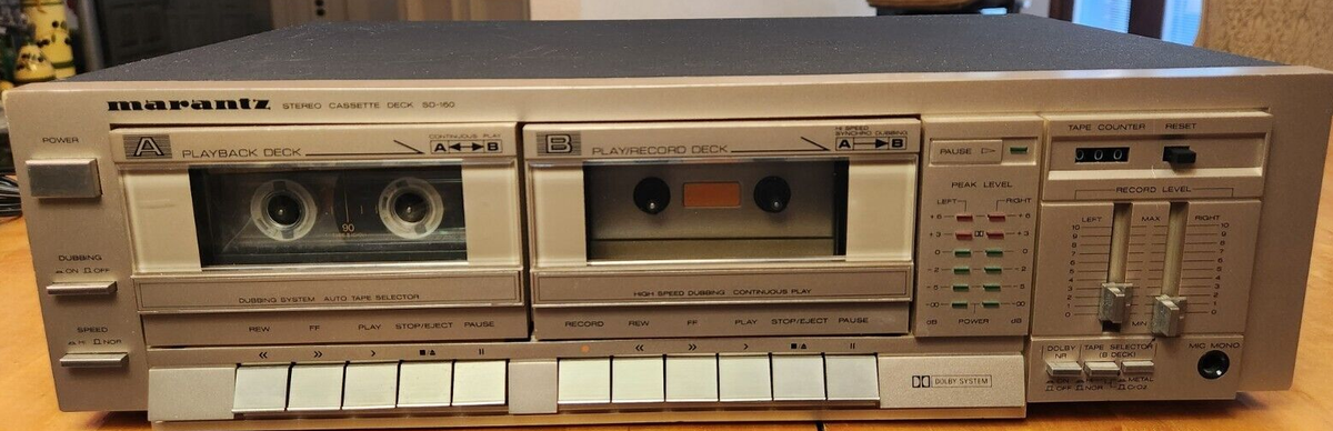 Marantz Rose Gold Stereo Dual Cassette Deck SD-160. Great Original