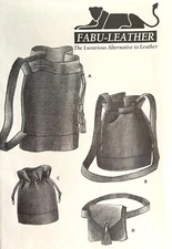1990's Fabu-Leather Accessories, Bag Pattern 012 UNCUT