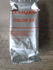 Genuine Lexmark 33 Ink Cartridge - Color New in package/sealed.