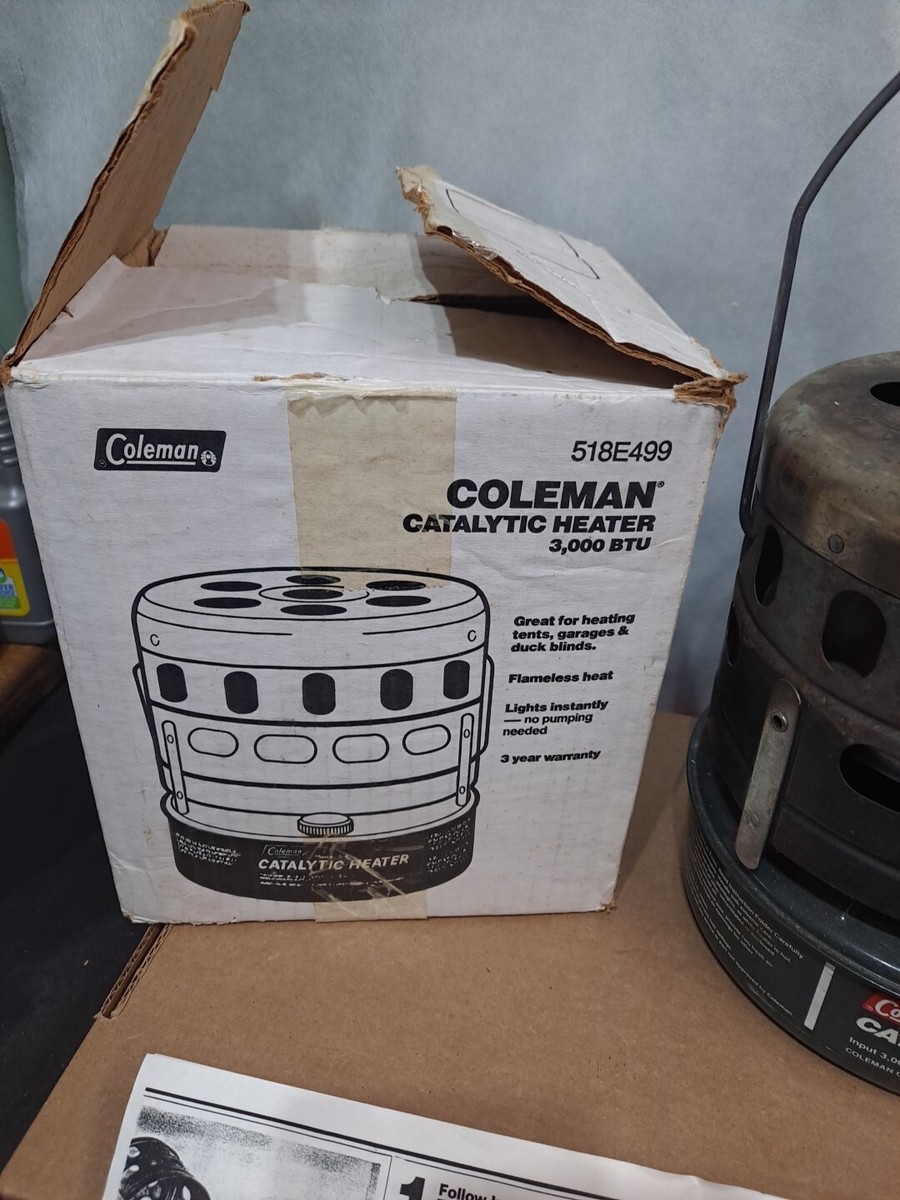 Coleman 3000 BTU Catalytic Heater 518E499 Quick Lite Coleman 3000 BTU Catalytic Heater 518E499 Quick Lite